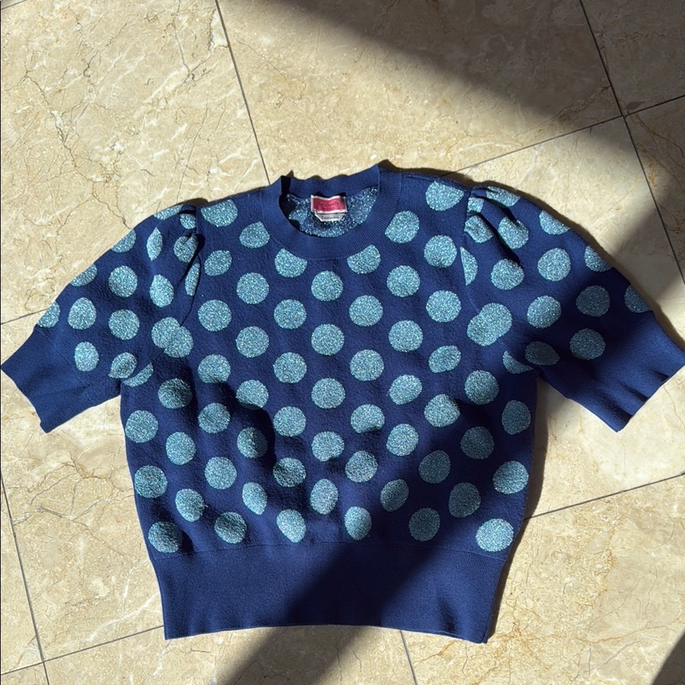 Women’s Blue Polka Dot Sweater